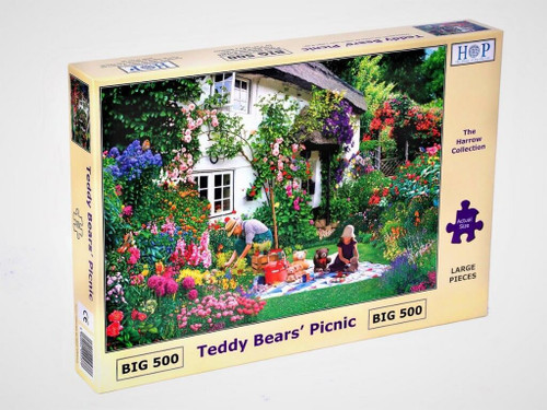 Harrow Collection Teddy Bears Picnic Big 500 Piece HOP House of Puzzles Things2do Jigsaws Puzzle Jigsaw Jigsawpuzz MC546