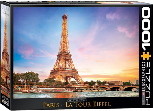 Paris - La Tour Eiffel smart cut technology, eurographics 1000 pieces puzzle