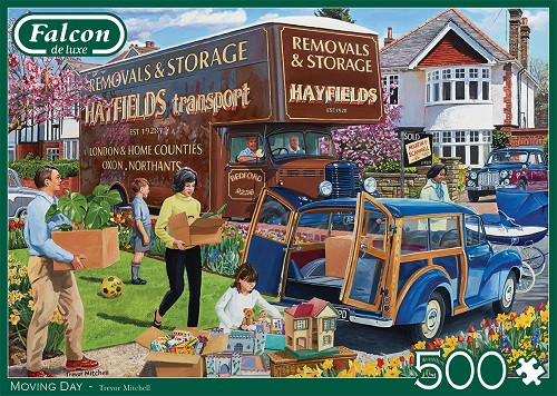Moving Day by Trevor Mitchell, 500 pieces Falcon Jigsaw Puzzle, Things2do, Jigsawpuzz
