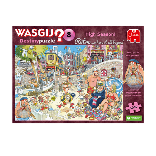 NEW Just Released Retro Destiny 8 - High Season 1000 Pieces Wasgij Jigsaw Puzzle