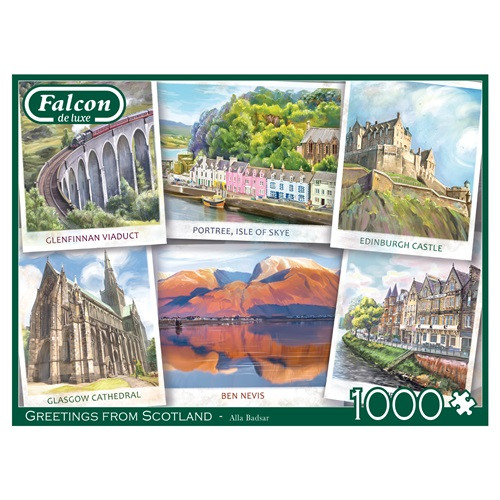 Greetings from Scotland, Falcon de luxe, Things2do, Jigsaws, Puzzles, Jigsawpuzz