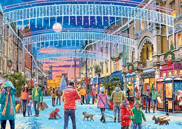 Christmas in Cardiff 1000 pieces Falcon Jigsaw Puzzle, Things2do, Jigsawpuzz