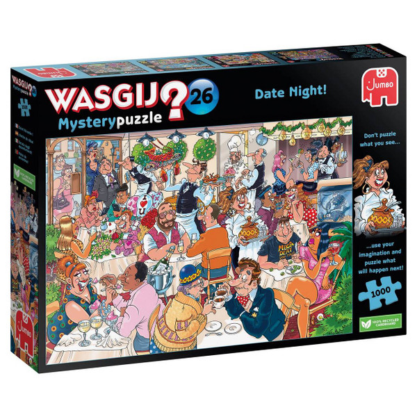NEW Just Released feb 2024 Mystery 26 - Date Night 1000 Pieces Wasgij Jigsaw Puzzle