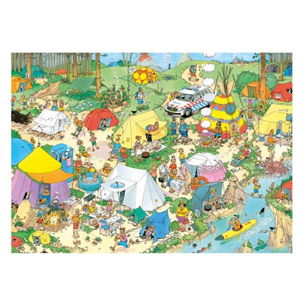 Camping in the Forest 1000 Pieces Jan van Haasteren Jigsaw Puzzle