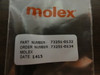 (7) Molex P/N 73251-0132 Conn SMA Plug STR 50 Ohm Solder **NEW**