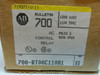 ALLEN BRADLEY 700-RT00C110A1 AC CONTROL RELAY, 2 POLE, BULLETIN 700 TYPE RT *NEW