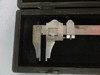 Vintage Brown & Sharpe #570 Vernier Caliper In Case 25"