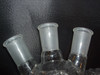 Chemglass 24/40 Glass Angled 3-Neck 500mL Heavy Wall Round Bottom Flask CG-1524-05