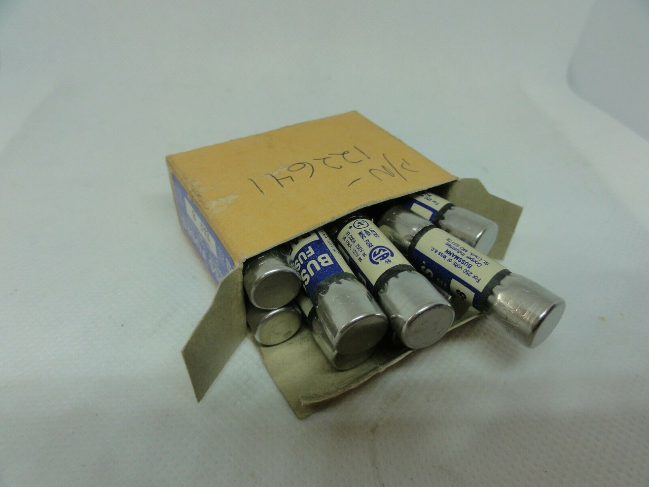 10) Bussmann BAF-8 Midget Fuses, Amp, 250V *NEW BOX OF 10* BGI Surplus