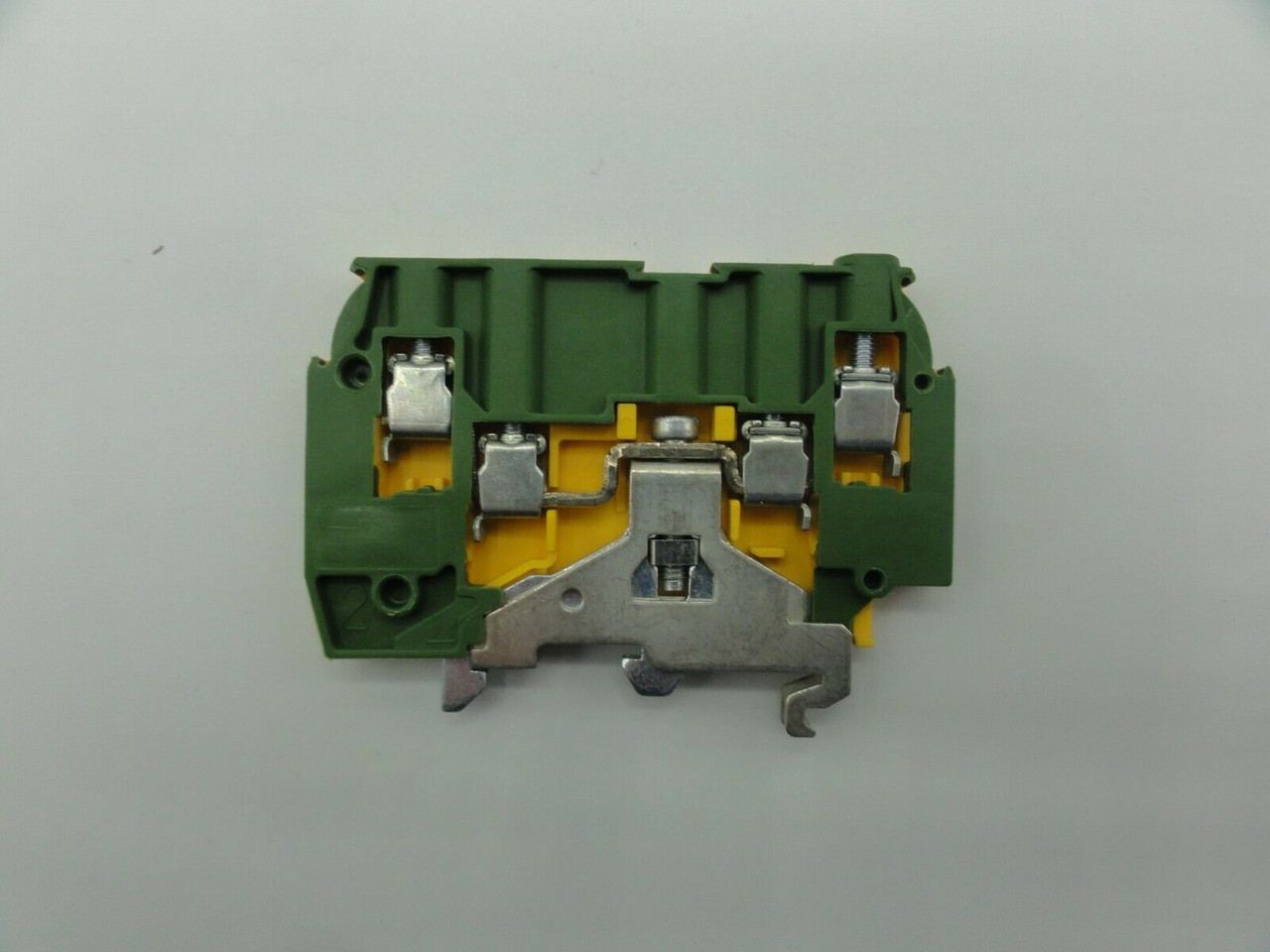 (47) Entrelec M4/6-4A-P Green/Yellow Screw Clamp Terminal Blocks Ground