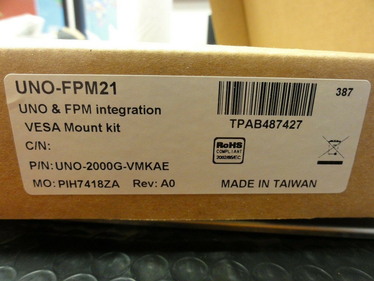 Advantech UNO-FPM21 Rev. A0 Integration VESA Mount Kit - Factory Sealed Box