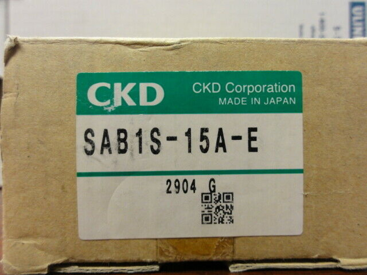 CKD SAB1S-15A-E SOLENOID VALVE **NEW**