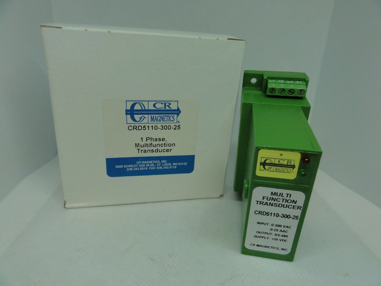 CR Magnetics CRD5110-300-25 Multi-Function Transducer, 0-300VAC, 0-25AAC *NEW*