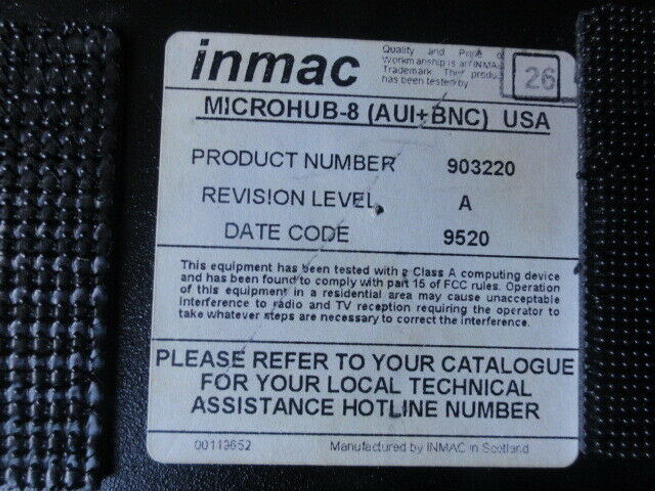 Inmac Model 903220 Microhub-8 Plus 8-Port Hub