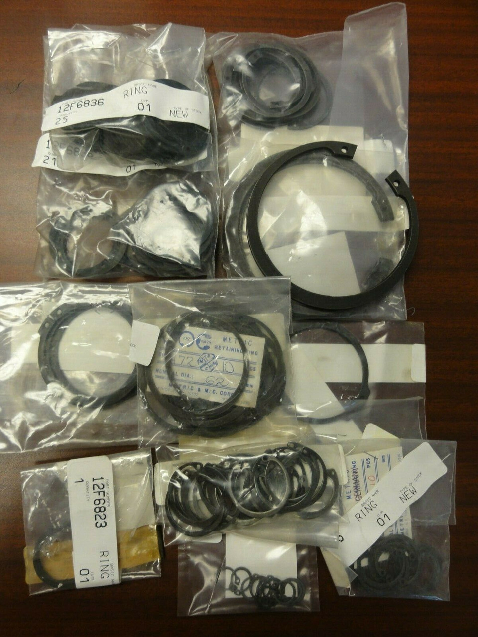 Lot of Metric & M.C. Retaining Rings - Various Sizes and Quantities - See Photos