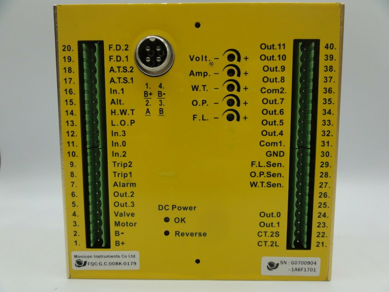 Monicon Instruments GTR-70(E) Generator Controller