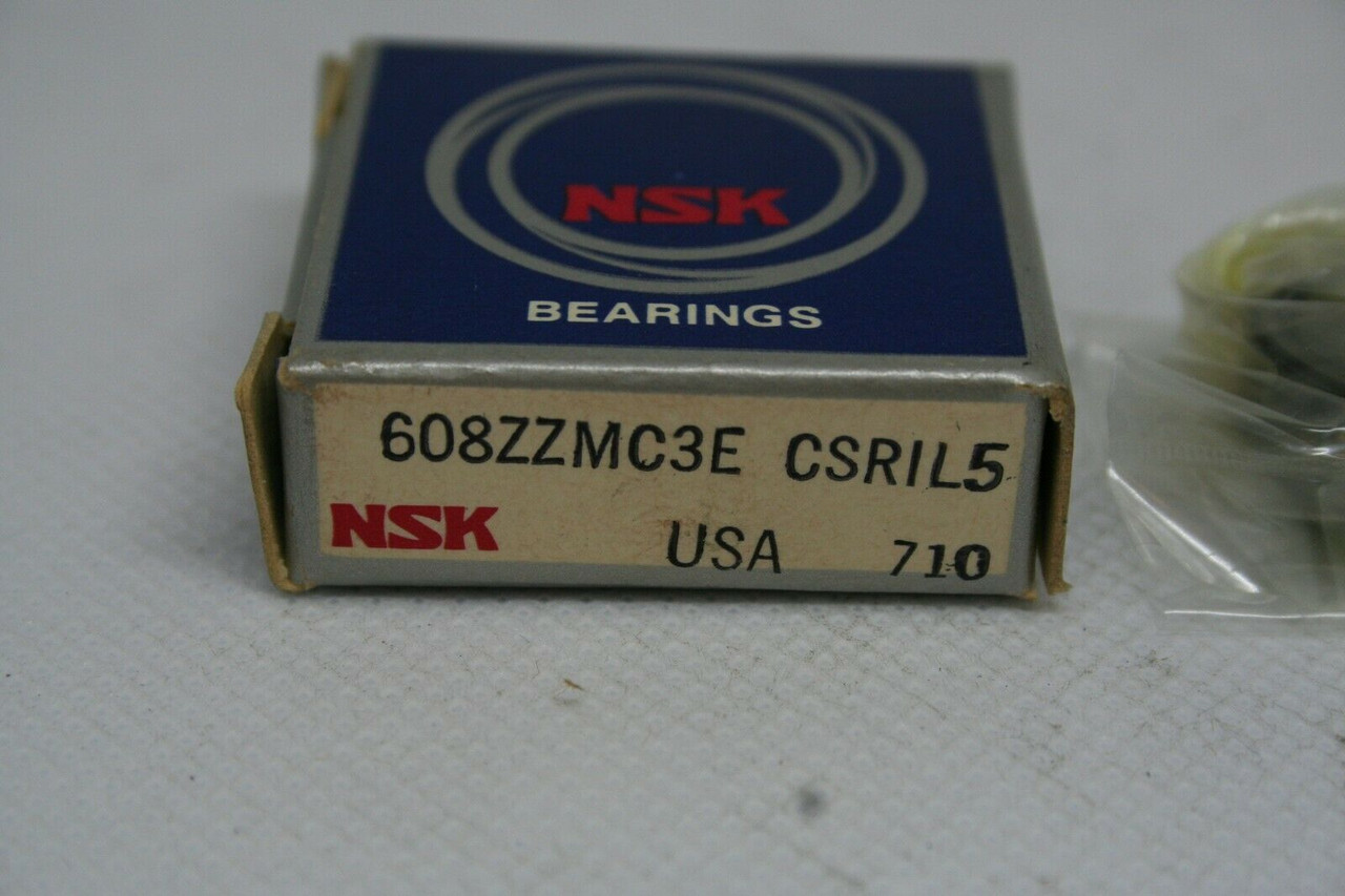 NSK MODEL 608ZZMC3E CSRIL5 BALL BEARING *NEW*