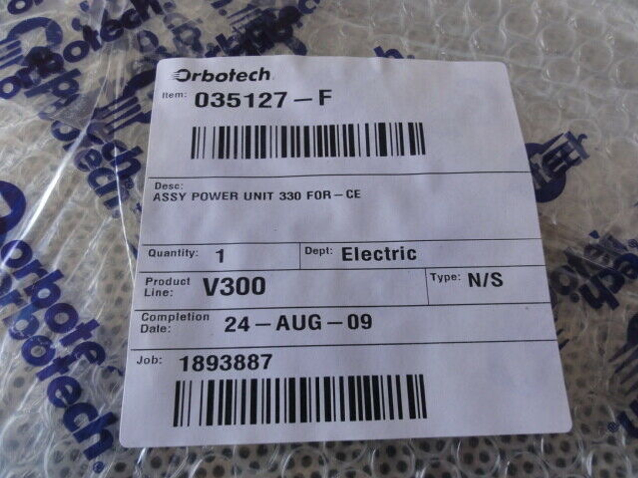 Orbotech Inc. P/N 035127-F Power Unit 330 for CE, AC Power Controller 306-10030