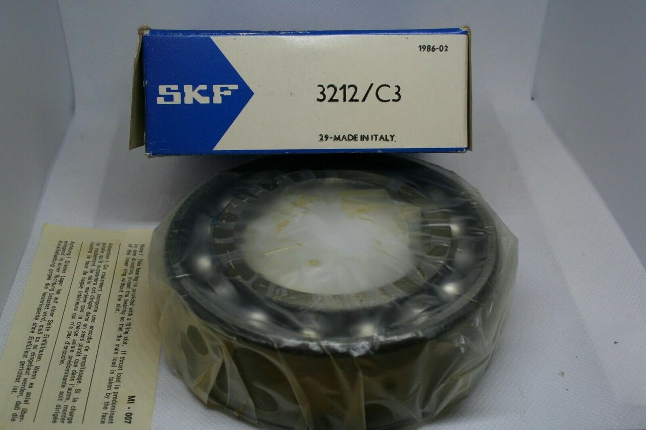 SKF 3212/C3 Double Row Ball Bearing *NEW*