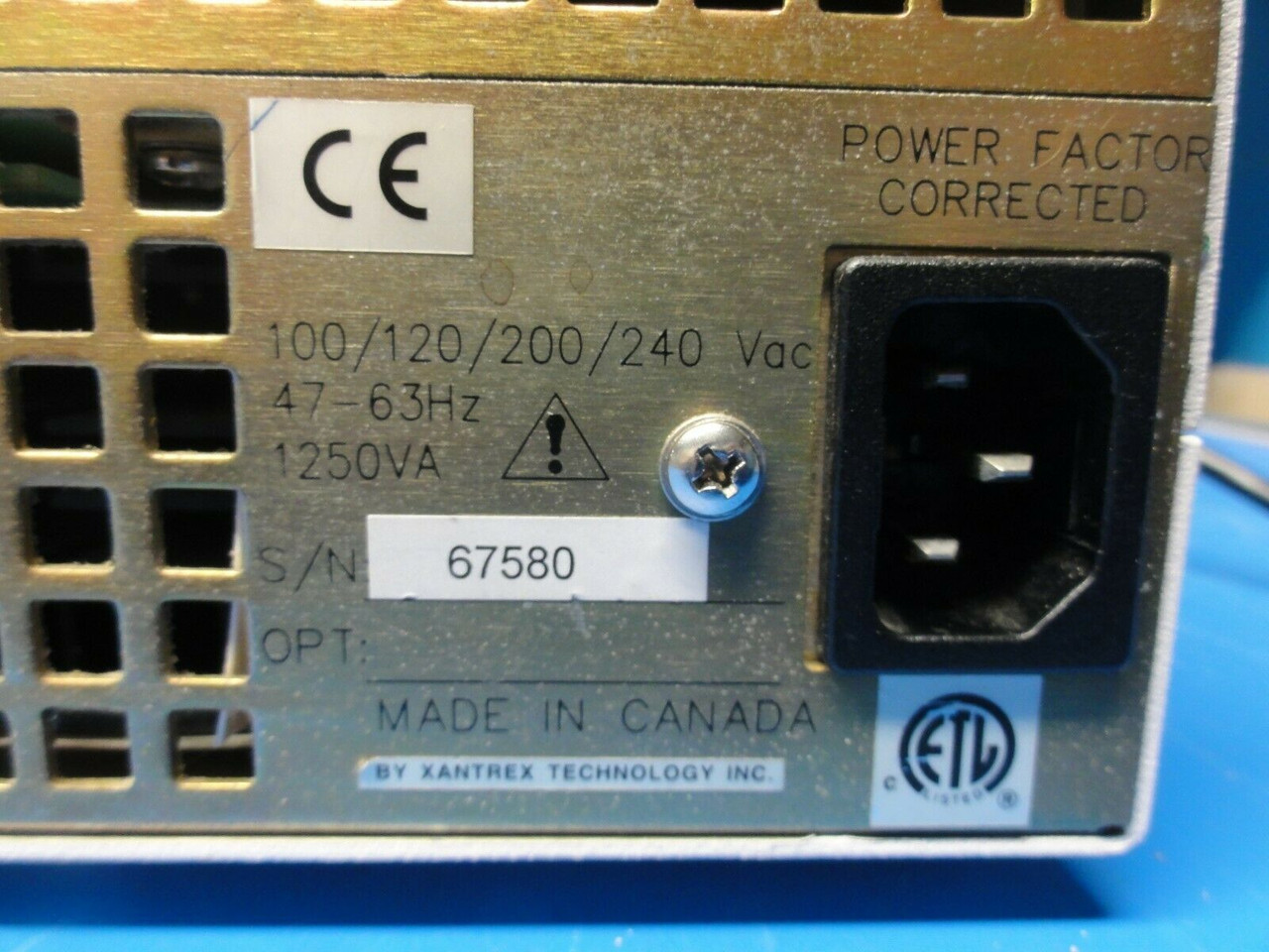 Xantrex XHR 60-18 DC POWER SUPPLY, 0-60V, 0-18A