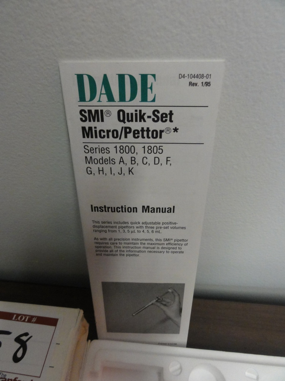 Dade SMI Quikset Micro / Pettor