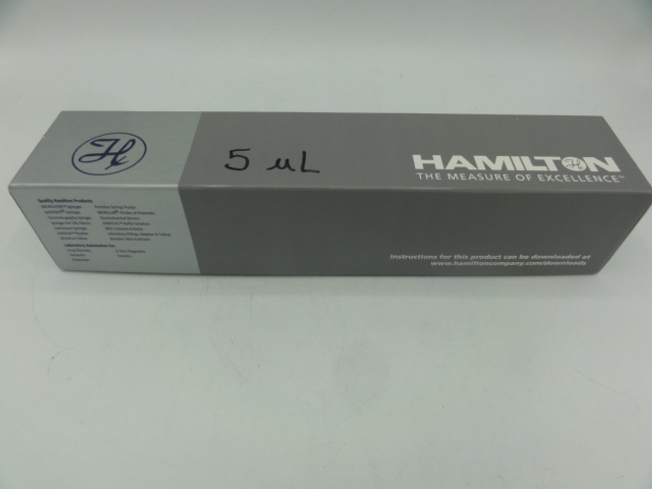 Hamilton 88007 Glass SYR, 7105 KHWG, 5.0ul, 24/2.75"/3