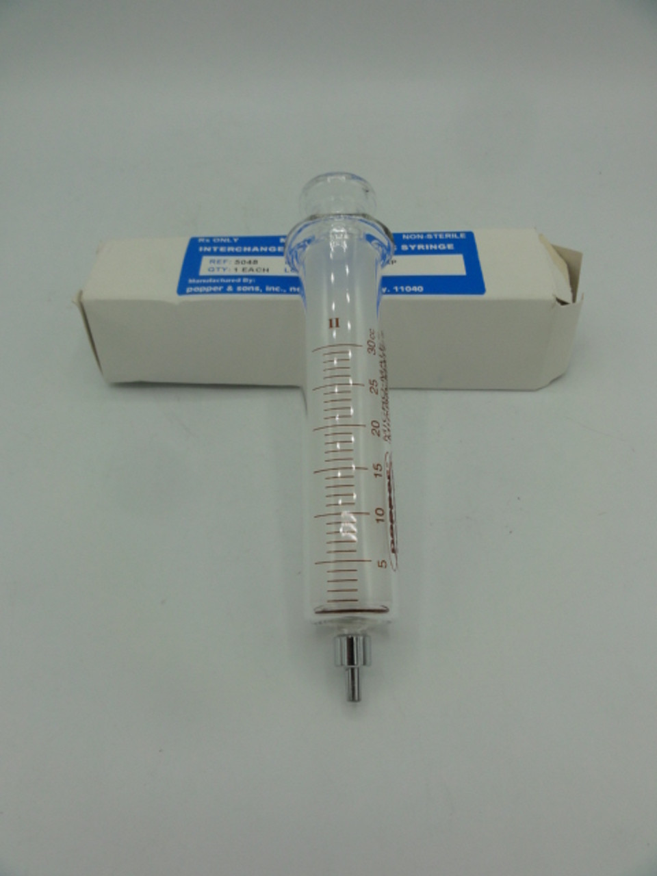 Micro-Mate 5048 Interchangeable Hypodermic Syringe, 30 CC Metal Tip