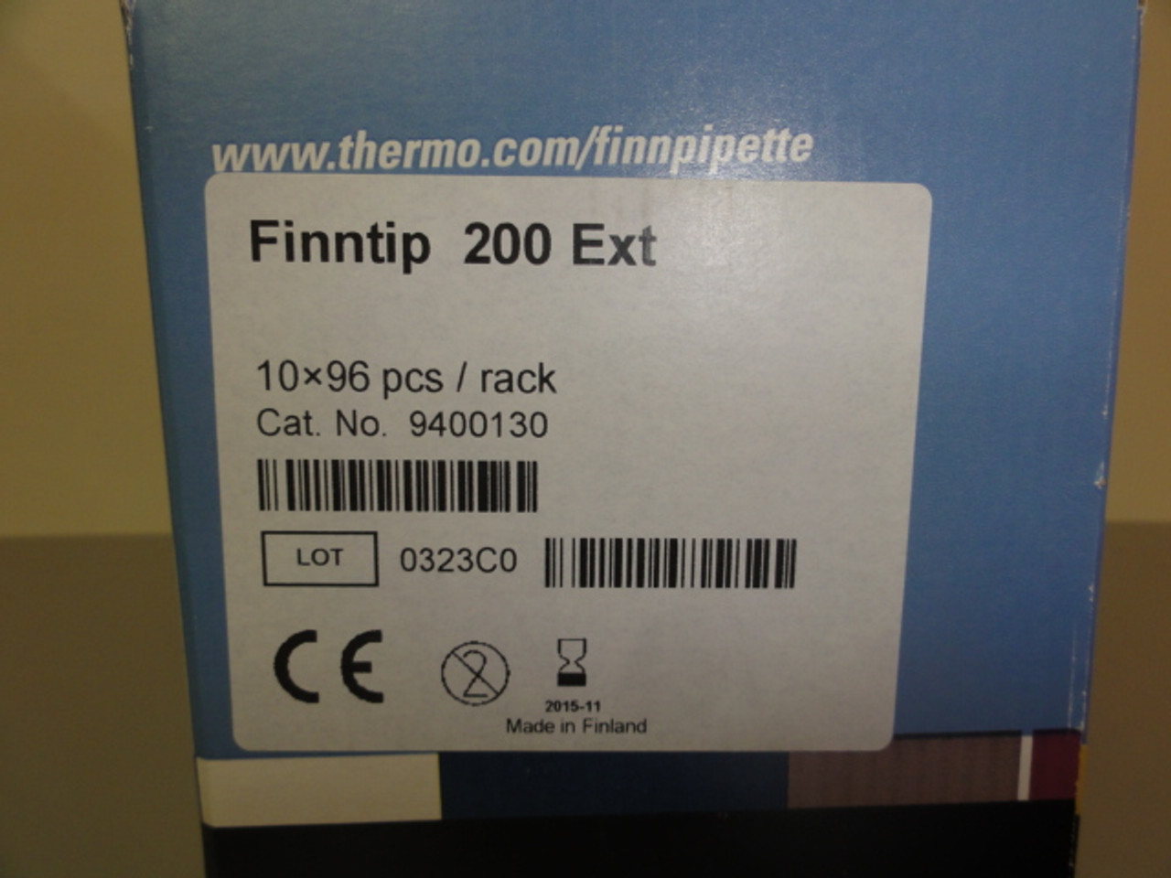 (10)Thermo Scientific 9400130 Finntip 200 Ext Pipette Tips, 10 X 96 pcs/ rack