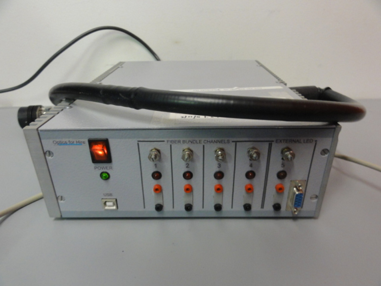 Optics for Hire 5 Channel Fiber Optics Control Box w/ Light Level Controller (Custom Built)