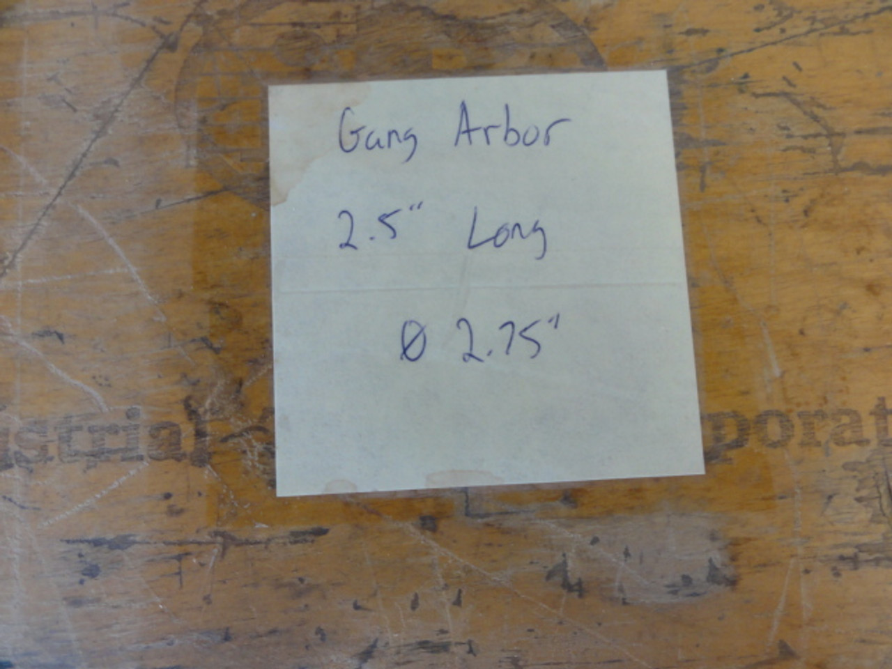 MTI / Norton Dicing Saw 02.75" Gang Arbor, 2.5" Long w/ Box
