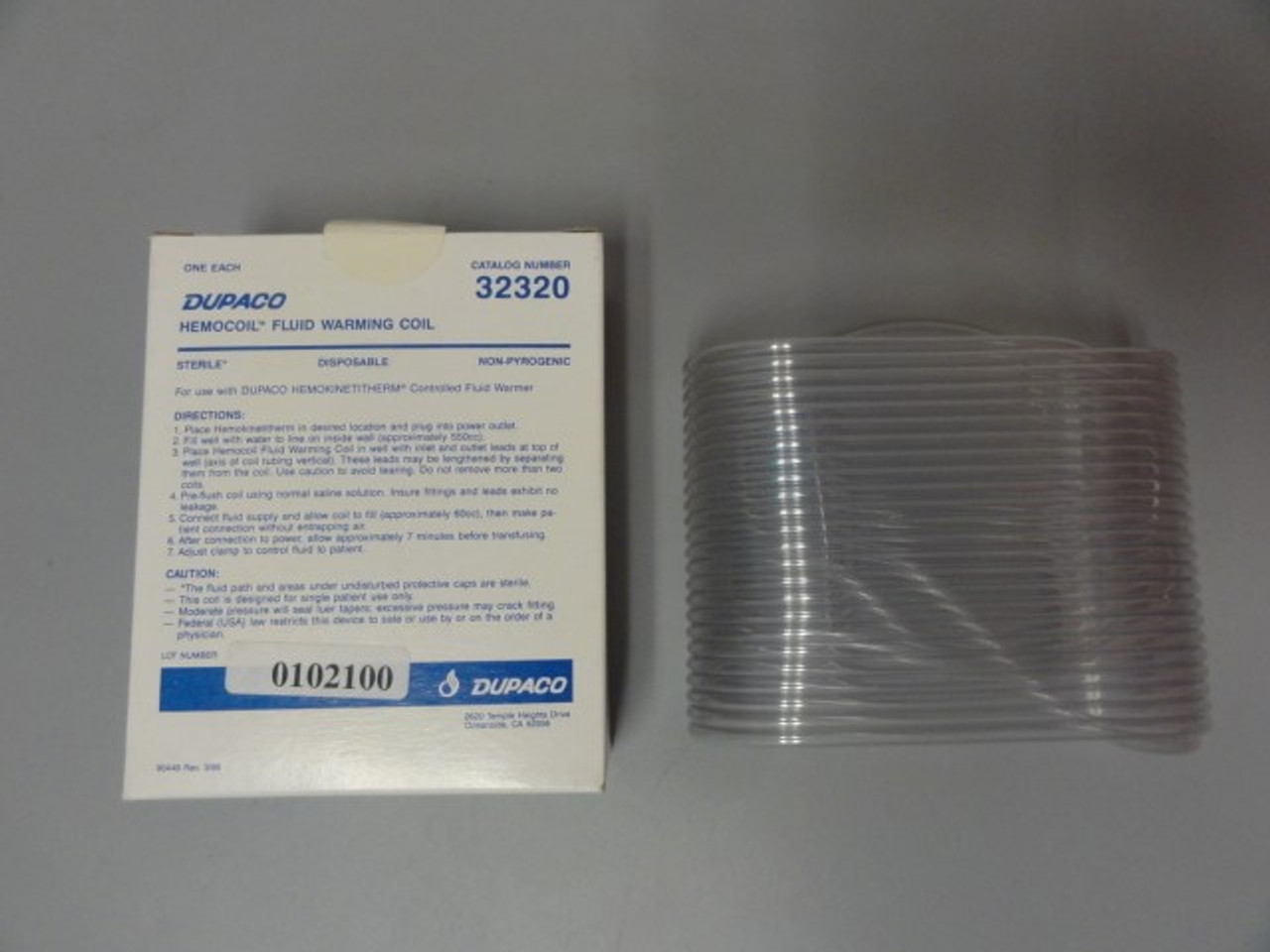 Dupaco 32320 HEMOCOIL Fluid Warming Coil