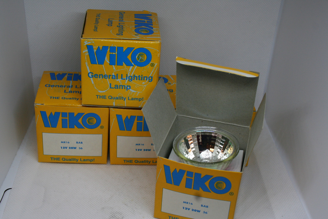 (5) WIKO Ltd. MR16 BAB General Lighting Lamp 12V 20W 36°