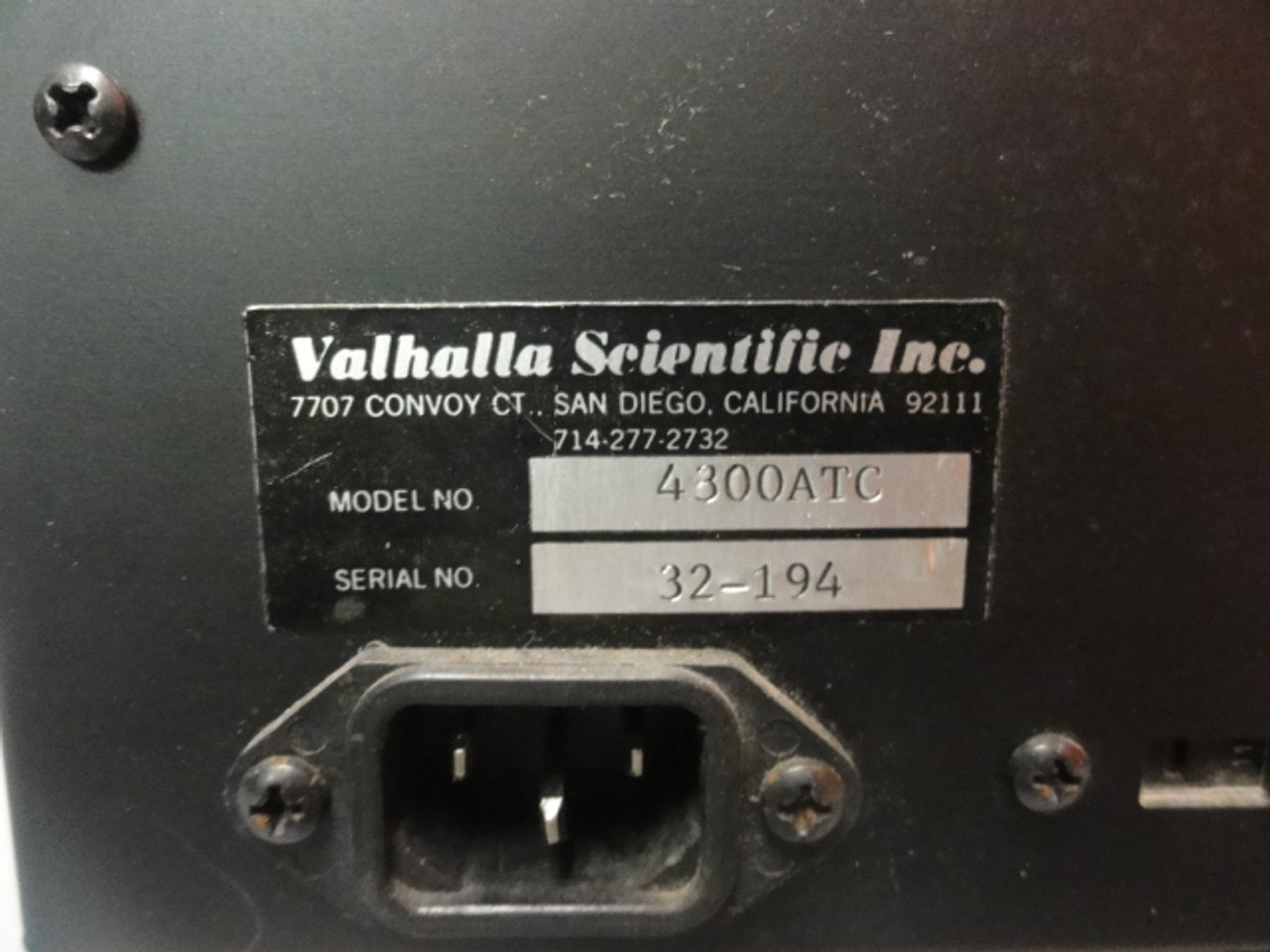 Valhalla Scientific Inc. 4300 ATC Digital Micro-ohmmeter