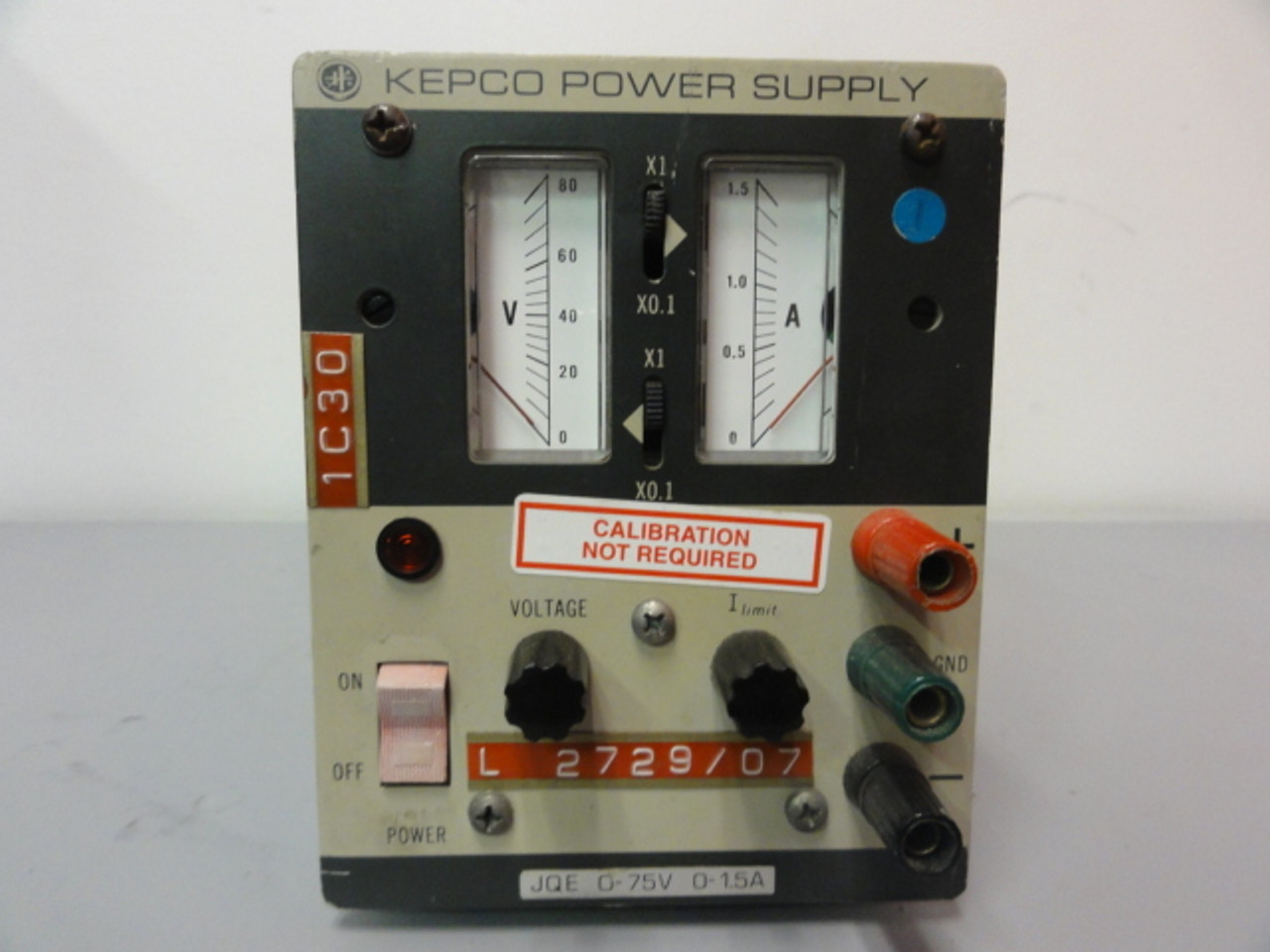 Kepco JQE 75-1.5M Power Supply