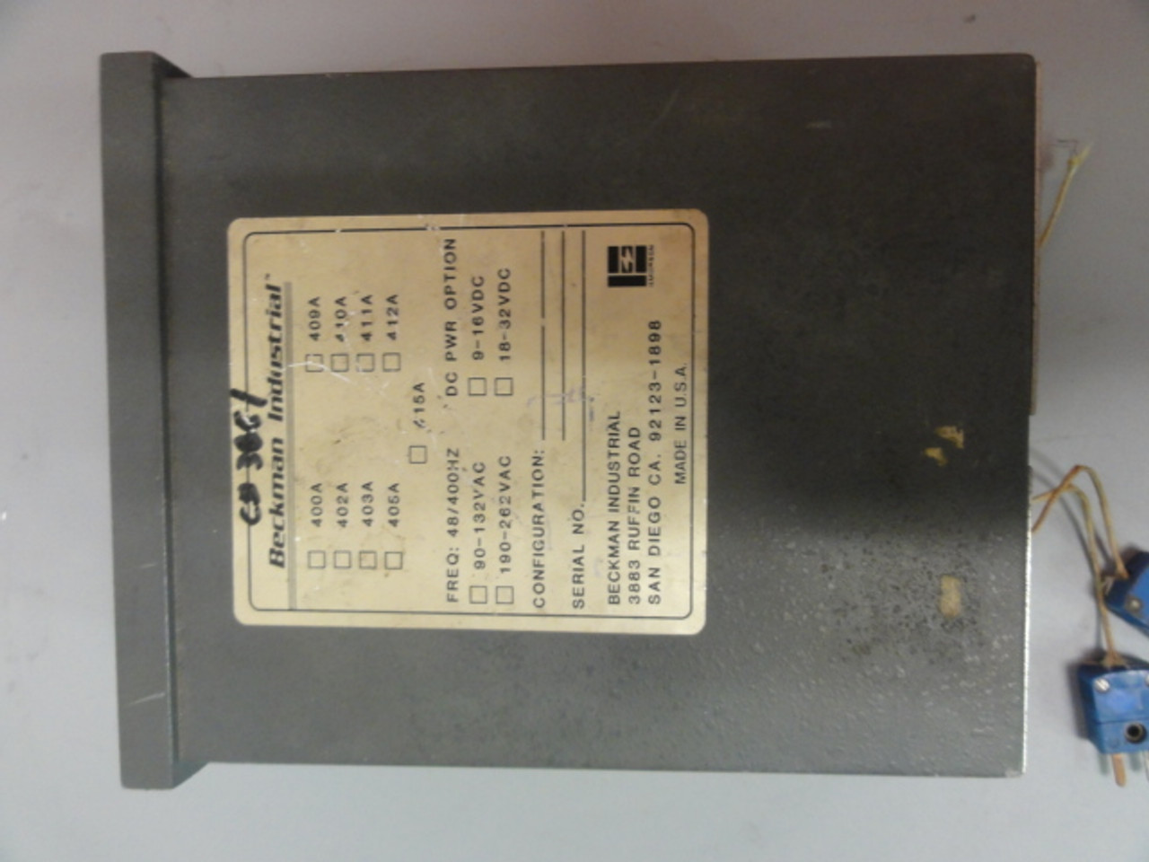 Beckman Industrial Doric 412A Temperature Meter