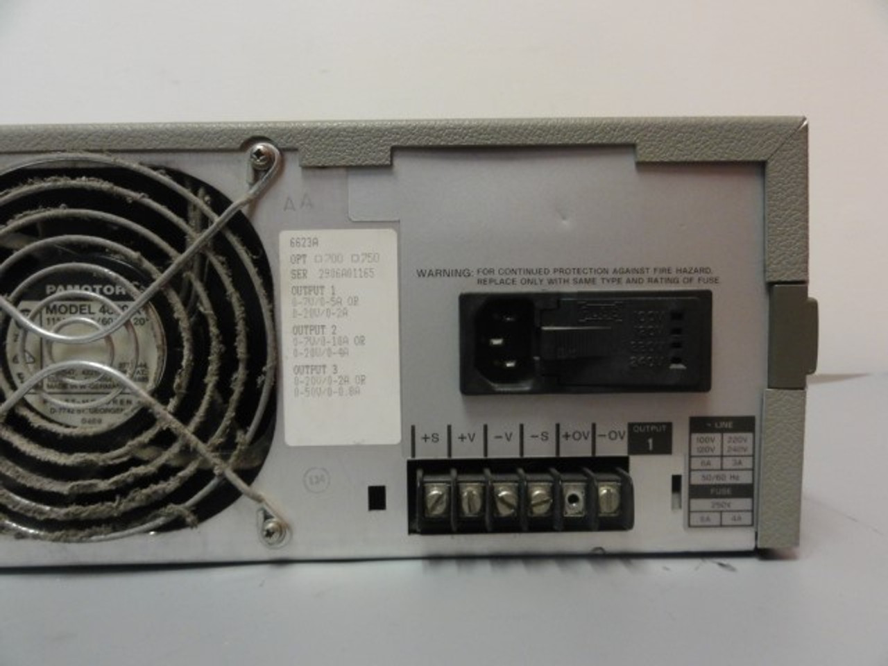 HP 6623A System DC Power Supply