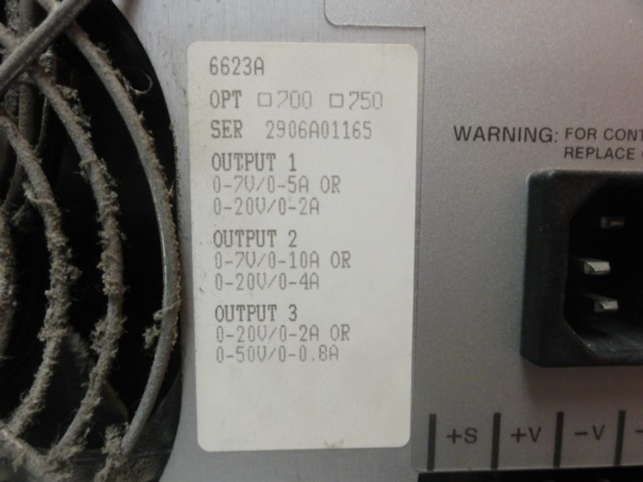 HP 6623A System DC Power Supply
