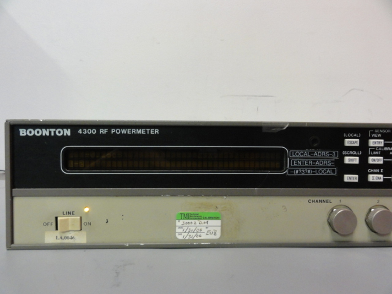 Boonton 4300 RF 6 Channel Power Meter, Powers Up But is Untested