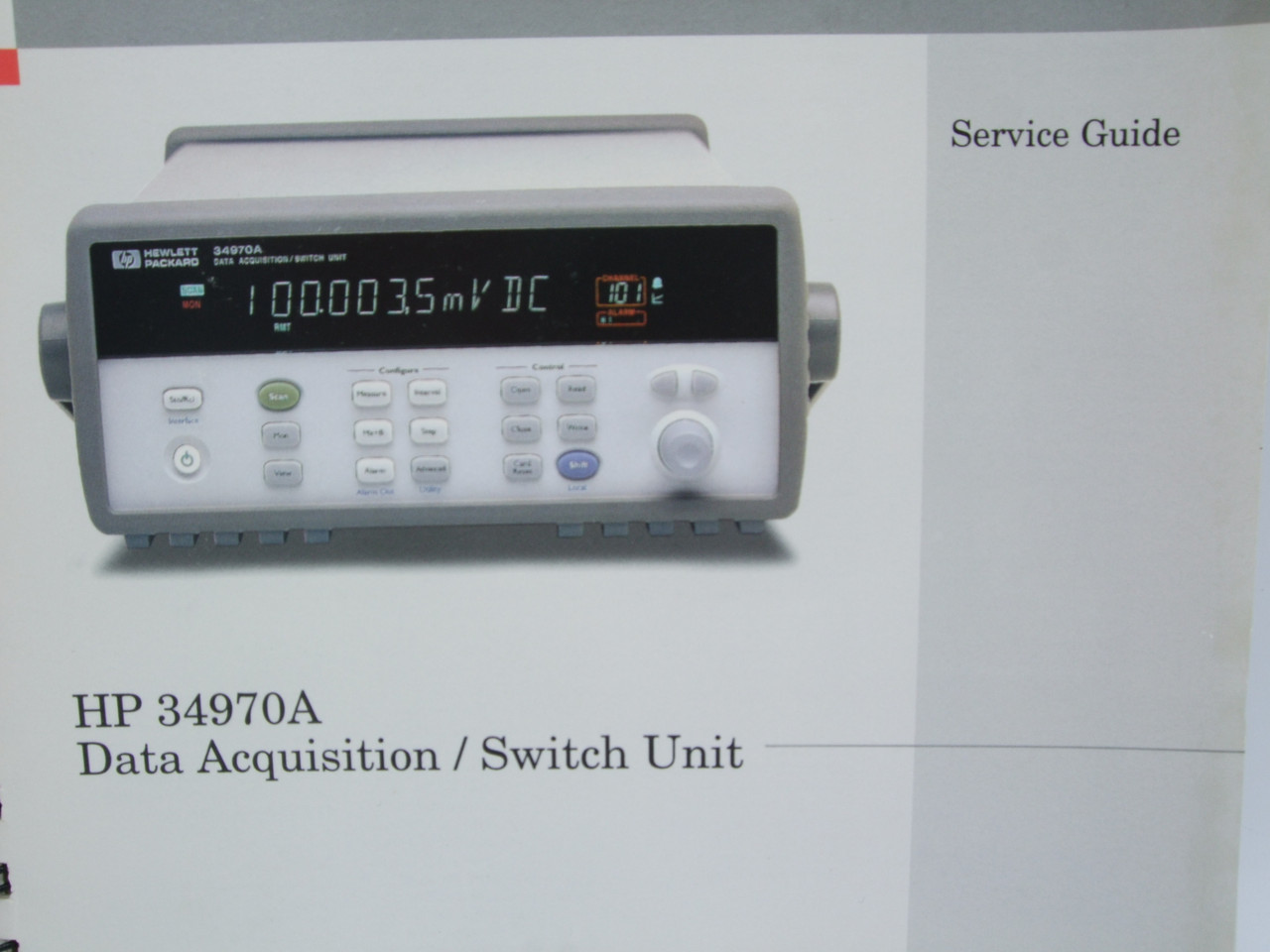 HP 34970A Data Acquisition/Switch Unit Service Guide