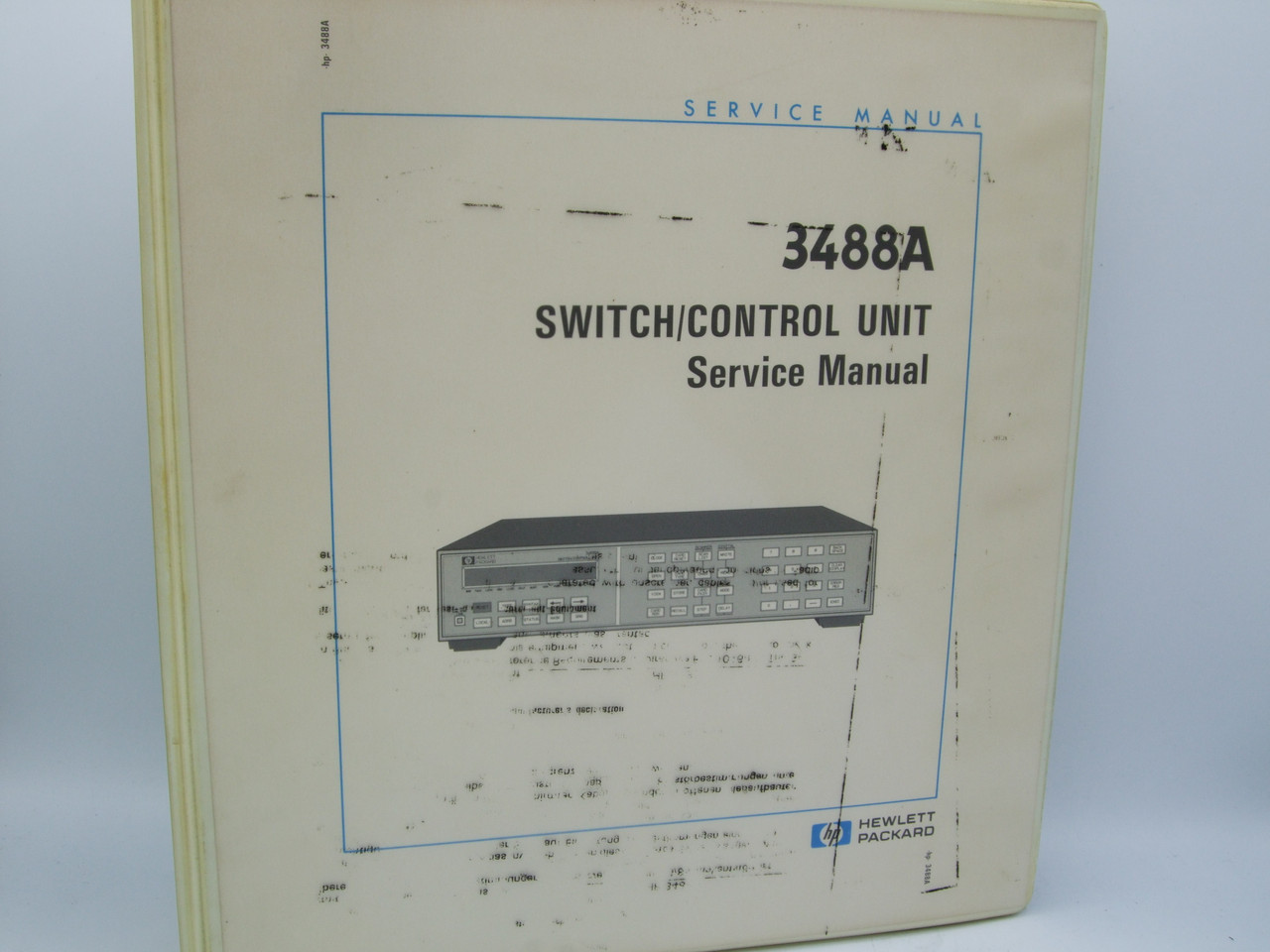 HP 3488A Switch/Control Unit Service Manual