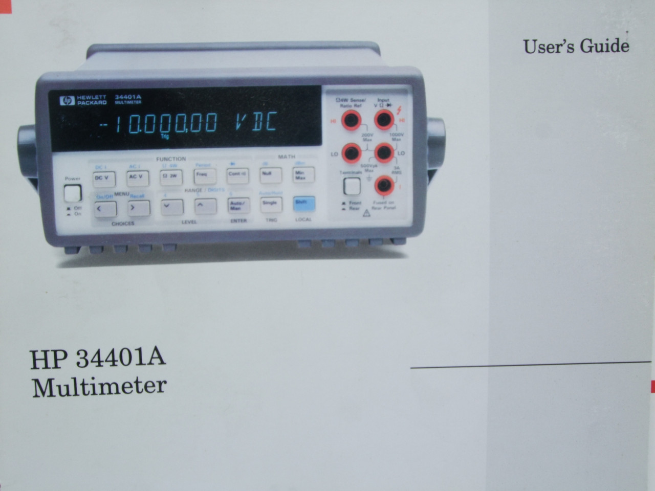HP 34401A Multimeter User's Guide