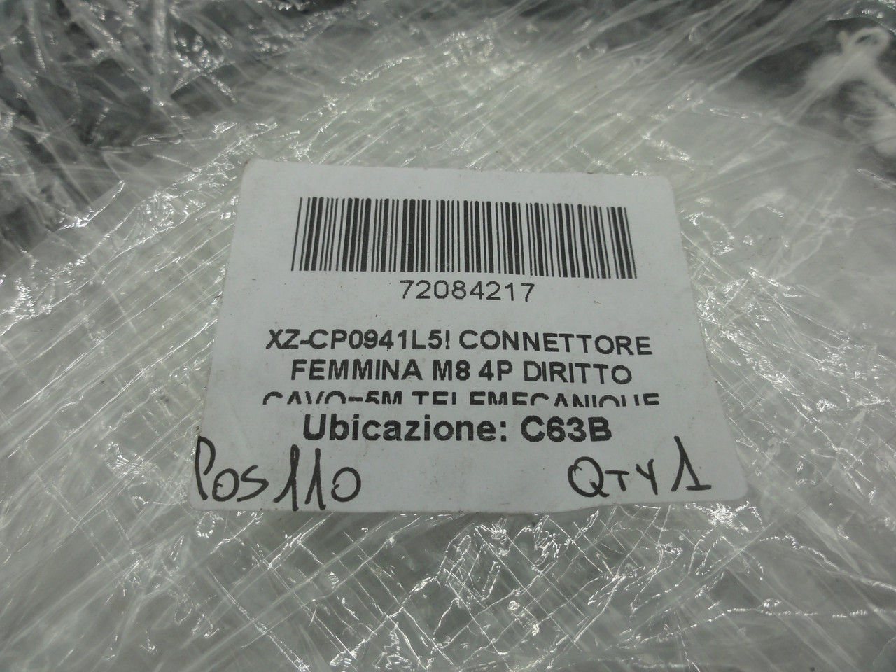 Telemecanique XZ-CP0941L5 Pre-Wired Connector Cable