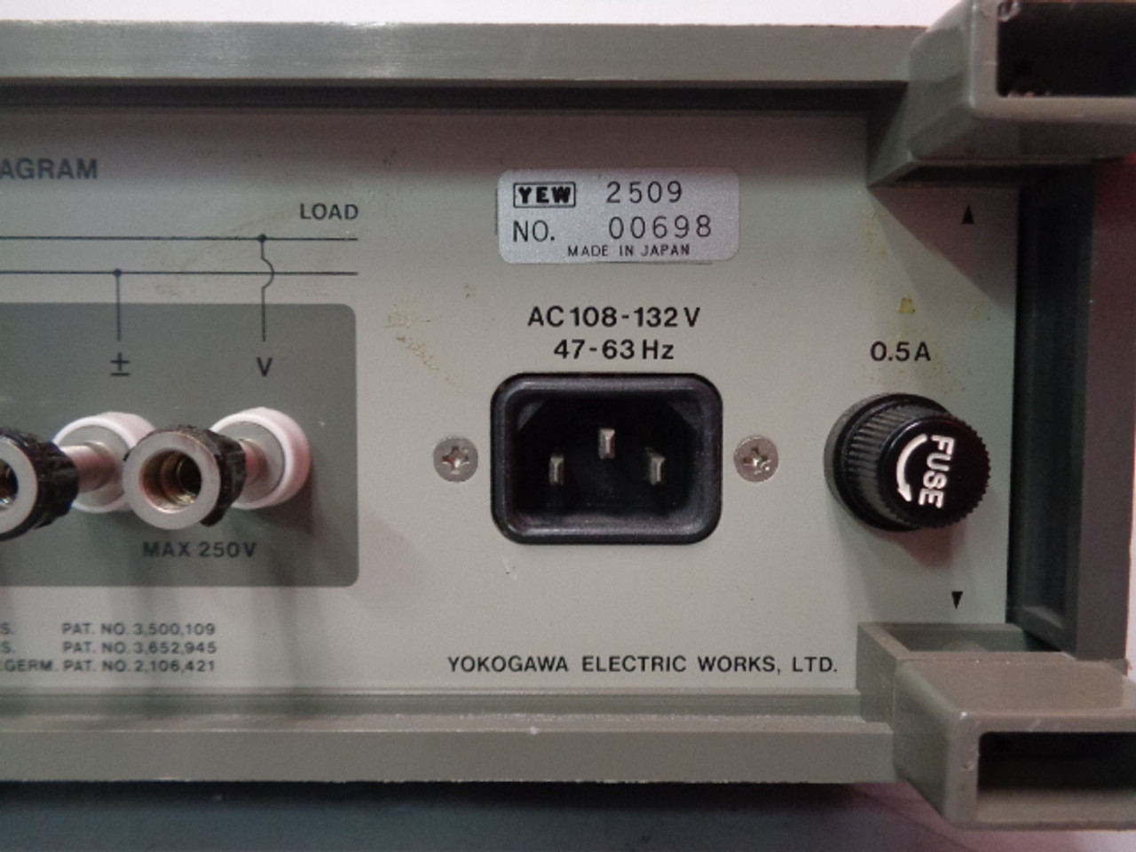 Yokogawa Electric Works Type 2509 Digital Wattmeter