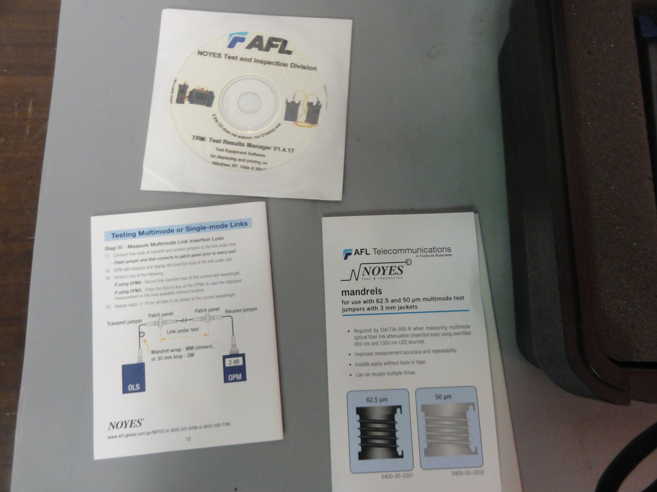 AFL Noyes MLP 4-2 Multimode Fiber Loss Test Set- New In Case