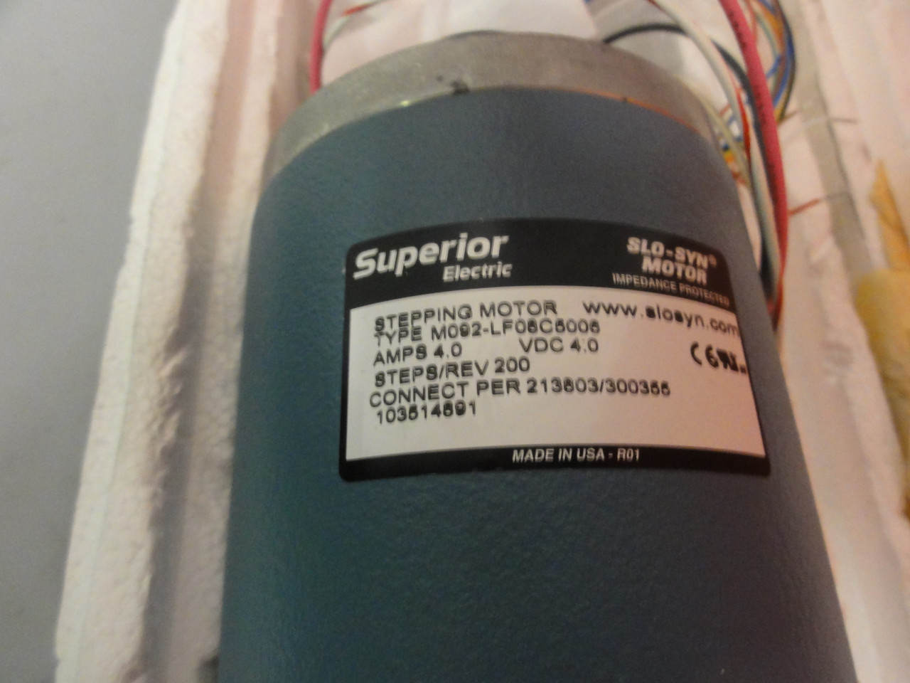 Superior Electric Slo-Syn Stepping Motor Type M0920LF08CS006