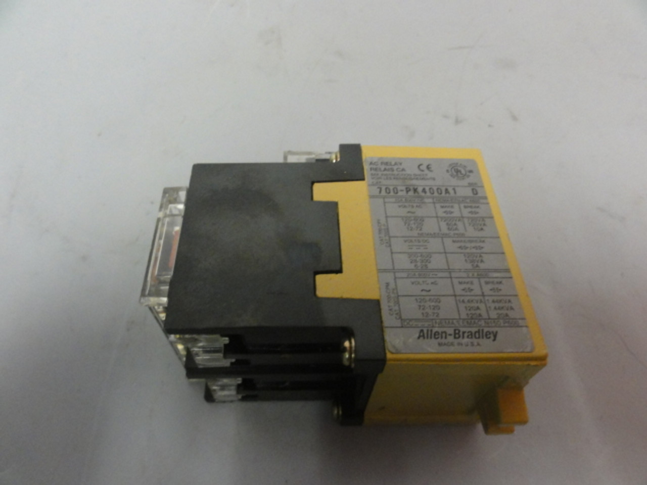 Allen Bradley 700-PK400A1 AC Control Relay