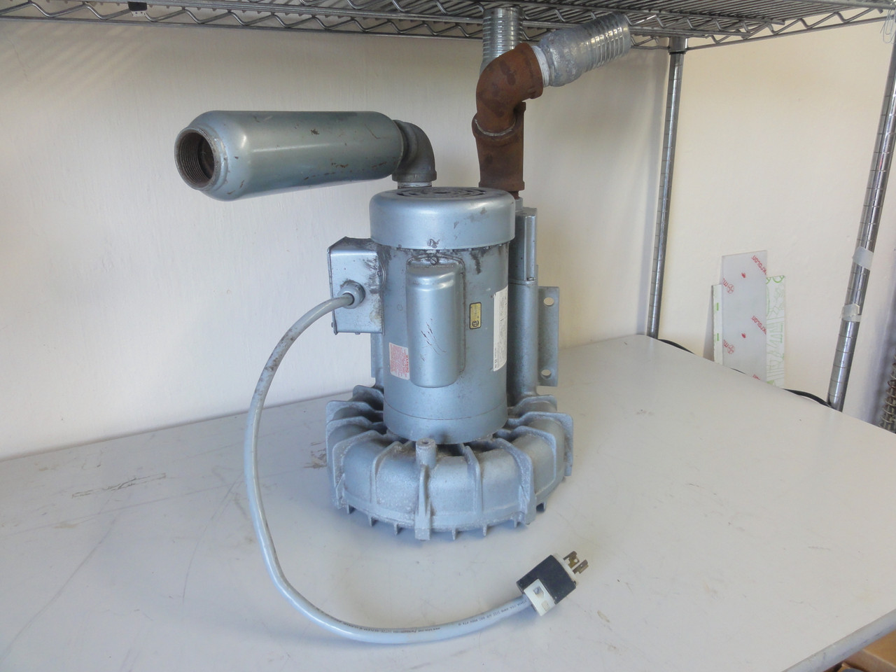 Gast R4P115 Regenerative Blower with Emerson Electric J711X Motor