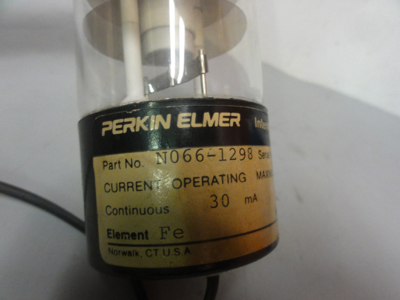 Perkin Elmer Intensitron Lamp N066-1298 Element Fe