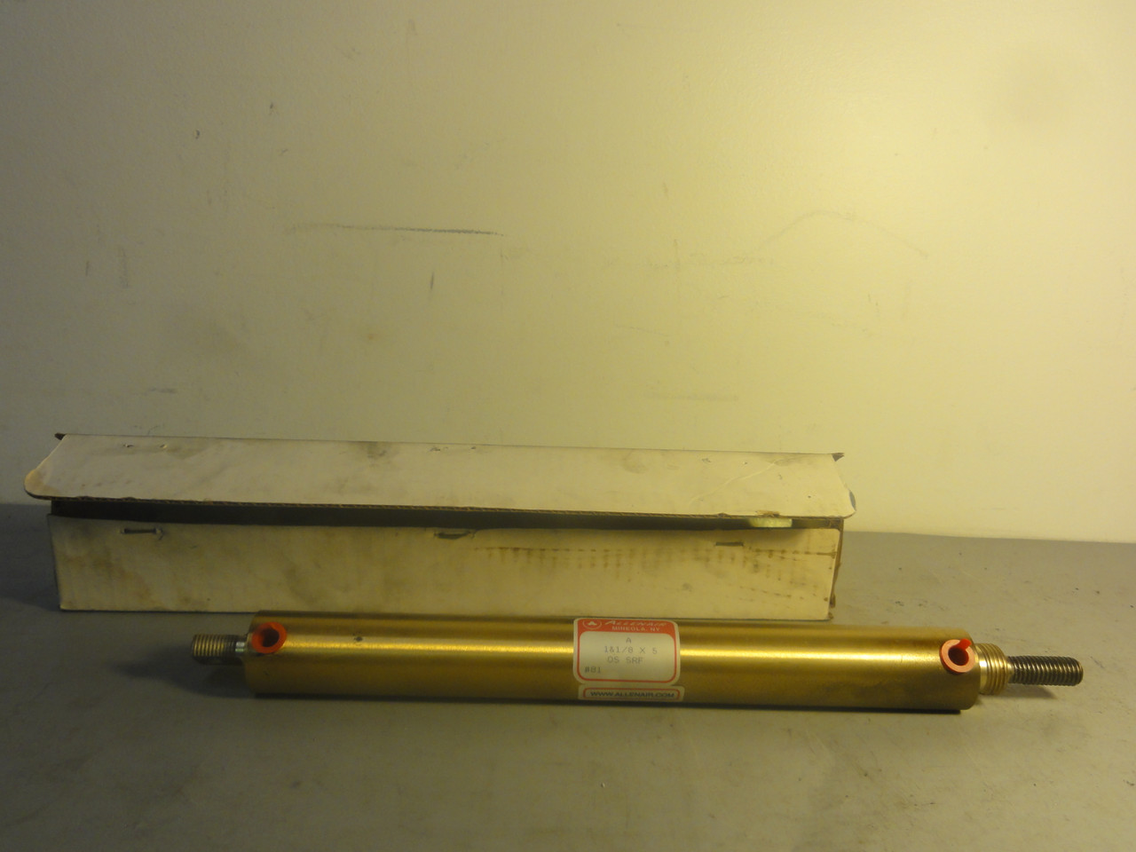 Allenair A 1 & 1/8 X 5 OS SRF Pneumatic Cylinder- New (Open Box)