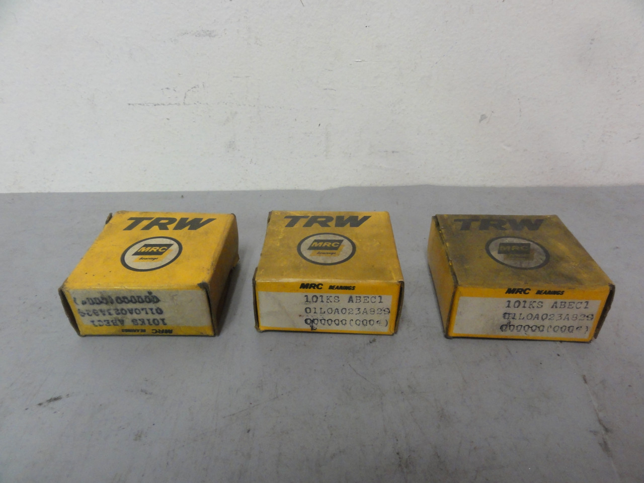 MRC TRW 101KS ABEC1 Ball Bearings (Lot of 3) New (Open Box)